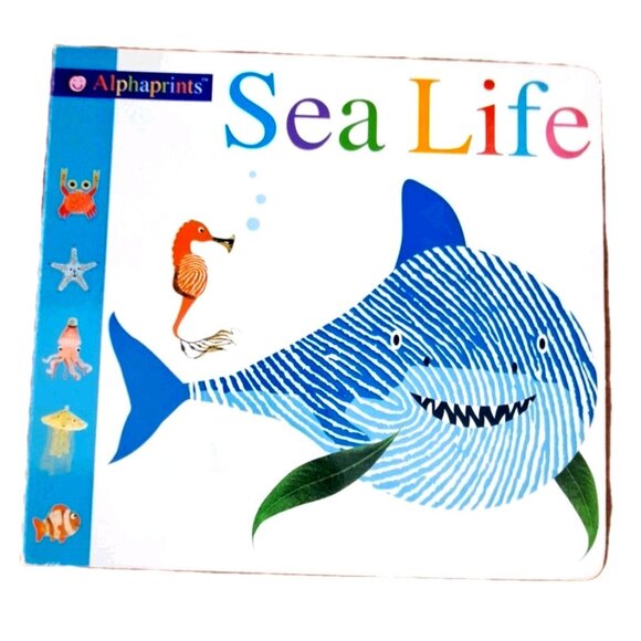 Priddy Books Alphaprints "Sea Life" Board Book - Picture 1 of 3